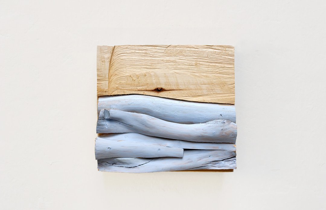 Kleine Landschaft Hellblau