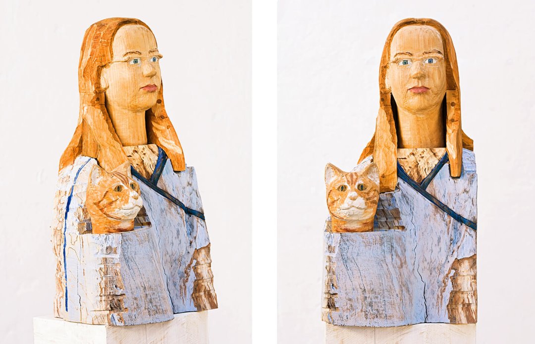 Lucia mit Katze